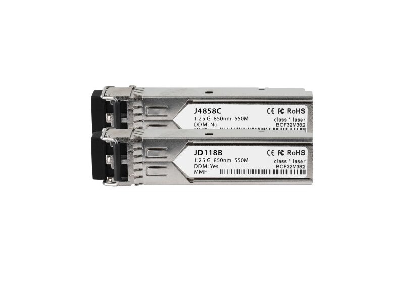 Where is the difference between the HP SFP transceivers J4858C and JD118B? - 