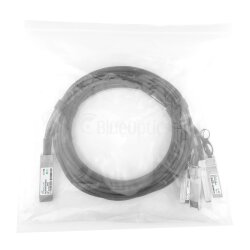 Compatible Alcatel-Lucent QSFP-4X10G-C0.5M BlueLAN passive 40GBASE-CR4 QSFP to 4x10GBASE-CR SFP+ Direct Attach Breakout Cable, 0.5M, AWG30