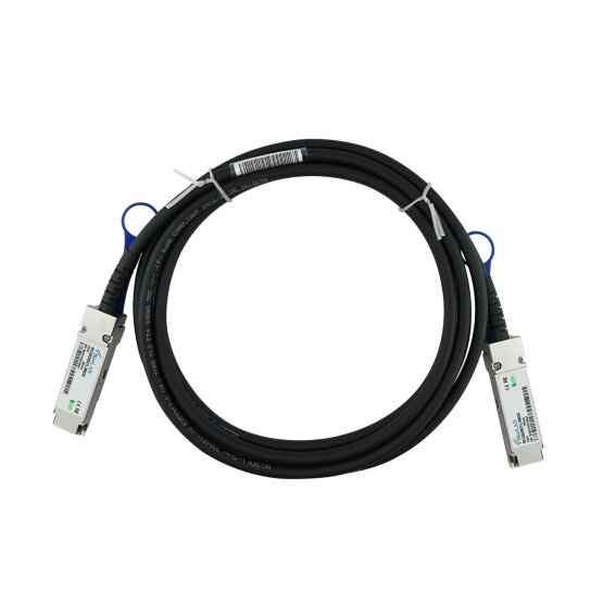 Compatible Dell DAC-QSFP28-100G-3M BlueLAN SC282801L3M26 QSFP28 Cable de conexión directa, 100GBASE-CR4, Infiniband EDR, 26AWG, 3 Metros