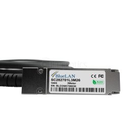 Compatible Chelsio QTAPCABLE28-1M BlueLAN pasivo 100GBASE-CR4 QSFP28 a 4x25GBASE-CR SFP28 Direct Attach Breakout Cable, 1M, AWG26