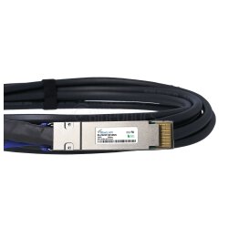 Compatible Dell Networking 470-ACUI QSFP-DD BlueLAN Direct Attach Cable, 400GBASE-CR4, Infiniband, 26 AWG, 0.5 Meter