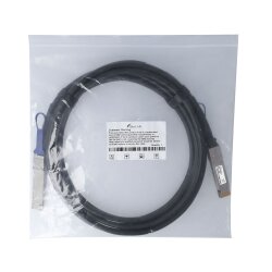 Compatible Dell Networking D10HY QSFP-DD BlueLAN Cable de conexión directa, 400GBASE-CR4, Infiniband, 26 AWG, 2 Metros