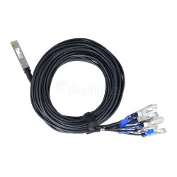 BlueLAN pasivo 400GBASE-CR8 QSFP-DD a 8x50GBASE-CR SFP56 Breakout Cable de conexión directa, 2 Metros, AWG26