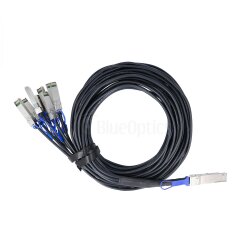 Compatible Arista Networks CAB-D-8S-400G-3M BlueLAN pasivo 400GBASE-CR8 QSFP-DD a 8x50GBASE-CR SFP56 Direct Attach Breakout Cable, 3 Metros, AWG26