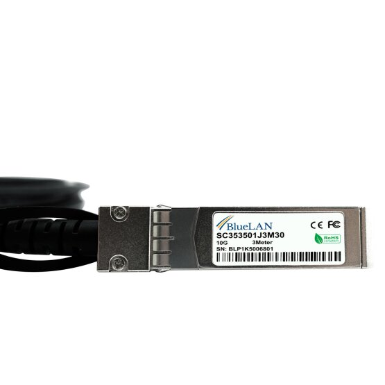 SFP-10G-DAC-0.5M-GR-BL Gore  kompatibel, SFP+ 10G 0.5 Meter DAC Direct Attach Kabel