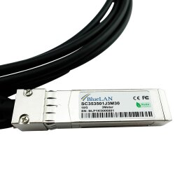 Compatible Molex 73930-0103 BlueLAN 10GBASE-CR pasivo SFP+ a SFP+ Cable de conexión directa, 3M, AWG30