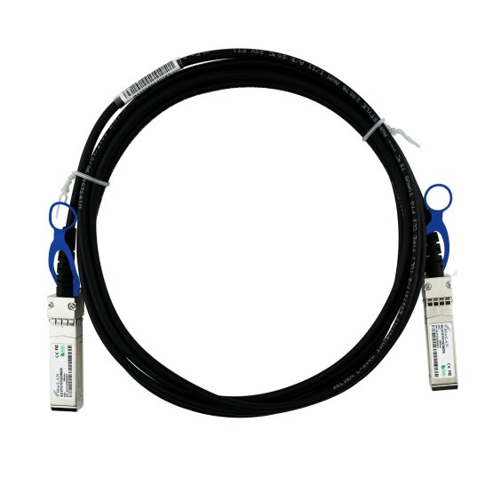 Compatible Brocade 25G-SFP28-TWX-P-0201 BlueLAN 25GBASE-CR passive SFP28 to SFP28 Direct Attach Cable, 2 Meter, AWG30
