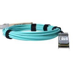Kompatibles Avago AFBR-7QER01Z QSFP BlueOptics Aktives Optisches Kabel (AOC), 40GBASE-SR4, Ethernet, Infiniband FDR10, 1 Meter