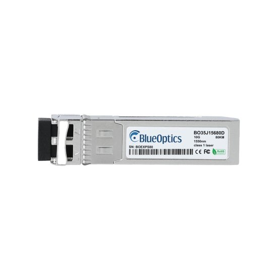 Kompatibler Mikrotik SFP-10G-ZR BlueOptics SFP+ Transceiver, LC-Duplex, 10GBASE-ZR, Singlemode Fiber, 1550nm, 80KM