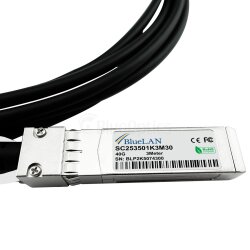 SC253501K3M30 BlueLAN  compatible, QSFP a 4xSFP+ 40G 3 Metros DAC Breakout Cable de Conexión Directa
