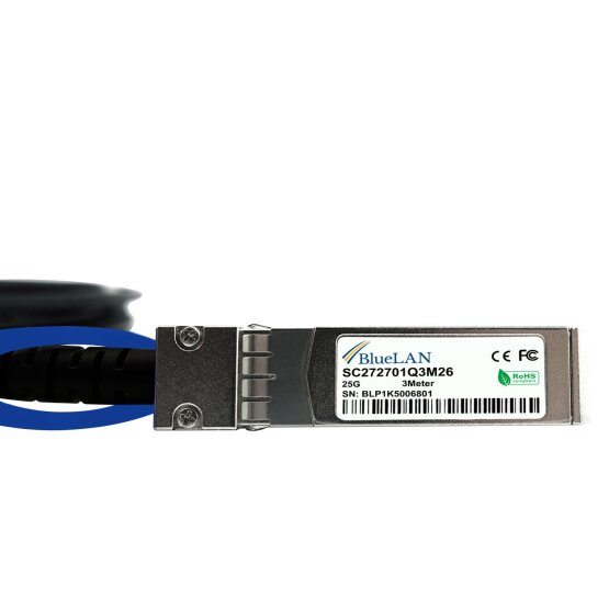 SFP28-DAC-0.5M-IX-BL Ixia  kompatibel, SFP28 25G 0.5 Meter DAC Direct Attach Kabel