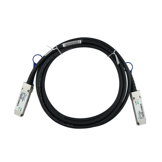 Compatible NVIDIA MCP1650-H001E30 QSFP56 Cable de conexión directa, 200Gb/s, Infiniband HDR, 30AWG, 1 Metro