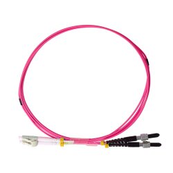 BlueOptics Duplex Cable de parcheo de fibra óptica LC-FSMA Monomode OM4 2 Metros