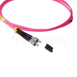 BlueOptics Duplex Cable de parcheo de fibra óptica LC-FSMA Monomode OM4 2 Metros