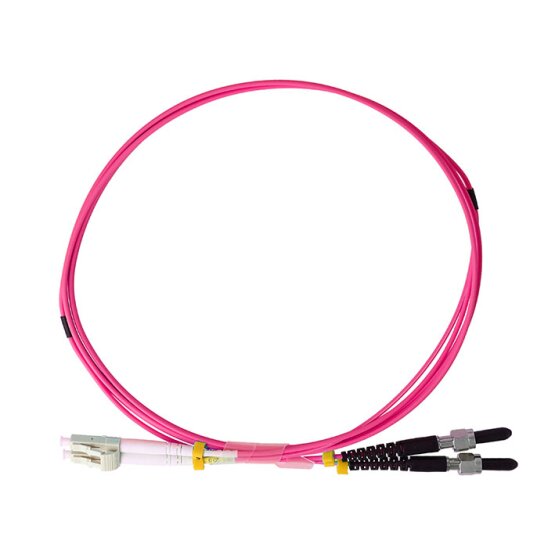 BlueOptics Duplex Cable de parcheo de fibra óptica LC-FSMA Monomode OM4 15 Metros