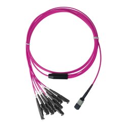 BlueOptics Fiber MPO/4xE2000 Breakout Cable OM4