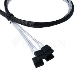 BlueLAN internes MiniSAS Hybrid Kabel SFF-8643/4x SATA 50cm