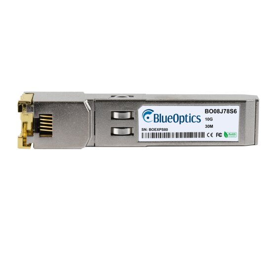 Compatible Evertz UXP-SFP-10G-T SFP+ Transceiver, Copper RJ45, 10GBASE-T, 30M