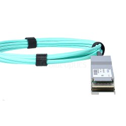 Compatible Dell 470-ACUB QSFP-DD BlueOptics Active Optical Cable (AOC), 200GBASE-SR4, Ethernet, Infiniband, 5 Meter