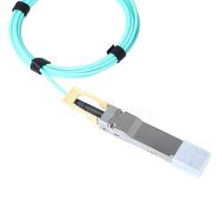 Compatible Edge Core ET7502-AOC-1M QSFP-DD BlueOptics Active Optical Cable (AOC), 400GBASE-SR8, Ethernet, Infiniband, 1 Meter
