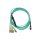 Compatible Fortinet FG-TRAN-QSFP-4XSFP-5 BlueOptics Optical Fiber Breakout Cable, MPO/UPC, 4xDuplex LC/UPC, 5 Meter, Multi-mode G50/125µm, OM3, Brand Fiber, 3.0mm LSZH aqua, 8 Cores and MPO Connector without Pins, incl. Measurement Protocol