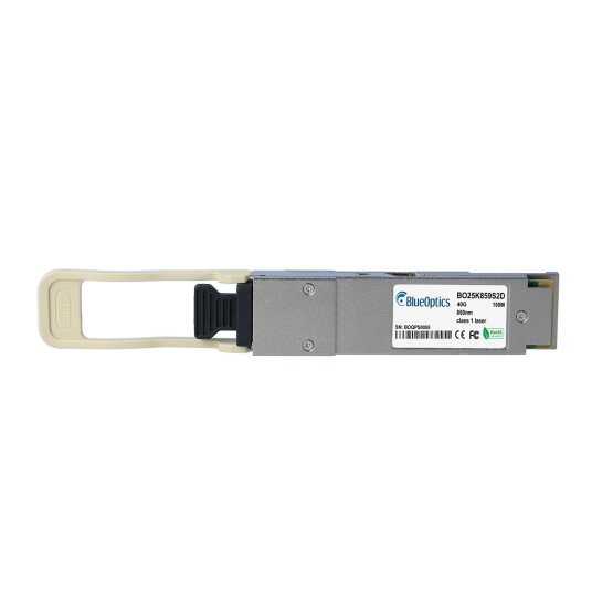 Compatible Netgear QSFP-40G-SR4 BlueOptics BO25K859S2D QSFP Transceiver, MPO/MTP, 40GBASE-SR4, Multimode Fiber, 4x850nm, 150M