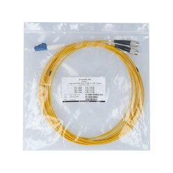 BlueOptics Duplex Cable de parcheo de fibra óptica LC-UPC/FC-APC Single-mode
