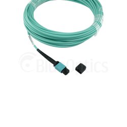 Dell EMC CBL-MPO12-4LC-OM3-30M compatible MPO-4xLC Monomode OM3 Cable de parcheo de fibra óptica 30 Metros