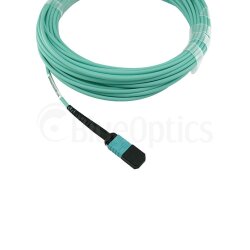 Fortinet FG-TRAN-QSFP-4XSFP-3 compatible BlueOptics Breakout Fiber Patch Cable MPO-4xLC Multi-mode OM3 3 Meter
