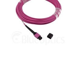 Alcatel-Nokia 3HE13896AA-3 compatible BlueOptics Breakout Fiber Patch Cable MPO-4xLC Multi-mode OM4 3 Meter