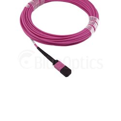 Alcatel-Nokia 3HE13896AA-5 compatible MPO-4xLC Monomode OM4 Cable de parcheo de fibra óptica 5 Metros