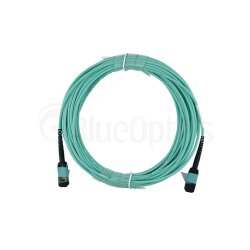 HPE Q1H63A compatible MPO-MPO Monomode OM3 Cable de parcheo de fibra óptica 1 Metro