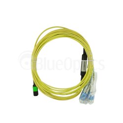 Alcatel-Nokia 3HE13897AA-15 compatible MPO-4xLC Single-mode Patch Cable 15 Meter