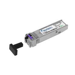 Compatible Alcatel-Lucent SFP-GIG-BX-D BlueOptics BO15C4931620D SFP Transceiver, LC-Simplex, 1000BASE-BX-D, Single-mode Fiber, TX1490nm/RX1310nm, 10KM