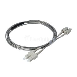 BlueOptics cable de conexión de fibra dúplex blindado de acero SC-SC Multimodo OM4