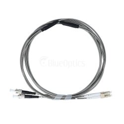 BlueOptics cable de conexión de fibra dúplex blindado de acero LC-ST Multimodo OM3