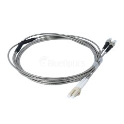 BlueOptics cable de conexión de fibra dúplex blindado de acero LC-ST Multimodo OM5