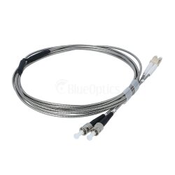 BlueOptics cable de conexión de fibra dúplex blindado de acero LC-ST Monomode G.657.A1