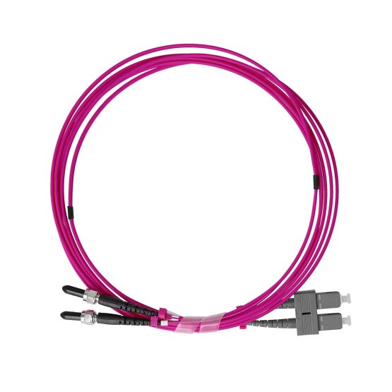 BlueOptics Duplex Fiber Patch Cable SC-FSMA Multi-mode OM4