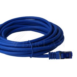 20x BlueLAN Premium RJ45 Patch Cable S/FTP, Cat.6a, LSZH, blue, 20 Meter
