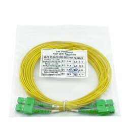 BlueOptics Duplex Cable de parcheo de fibra óptica SC-APC/SC-APC Single-mode 2 Metros