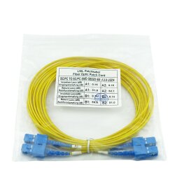 BlueOptics Duplex Cable de parcheo de fibra óptica SC-UPC/SC-UPC Single-mode 7.5 Metros