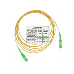 BlueOptics Simplex Cable de parcheo de fibra óptica SC-APC/SC-APC Single-mode 2 Metros