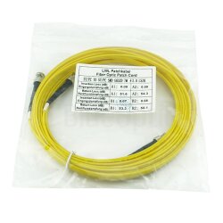 BlueOptics Duplex Cable de parcheo de fibra óptica ST-PC/ST-PC Single-mode 0.5 Metro