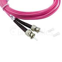 BlueOptics Duplex Cable de parcheo de fibra óptica ST-ST Monomode OM4 0.5 Metro