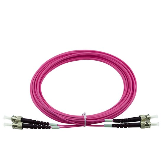 BlueOptics Duplex Cable de parcheo de fibra óptica ST-ST Monomode OM4 5 Metros