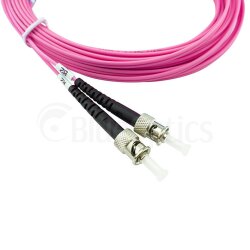 BlueOptics Duplex Cable de parcheo de fibra óptica ST-ST Monomode OM4 1 Metro