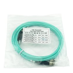 BlueOptics Duplex Cable de parcheo de fibra óptica ST-ST Monomode OM3 7.5 Metros