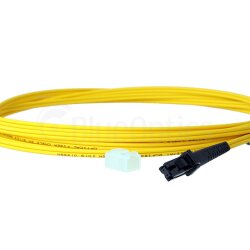 BlueOptics Duplex Cable de parcheo de fibra óptica MTRJ-MTRJ Single-mode 0.5 Metro