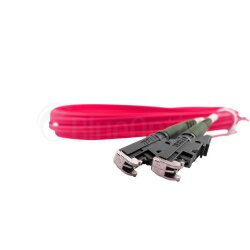 BlueOptics Duplex Cable de parcheo de fibra óptica LC-E2000 Monomode OM4